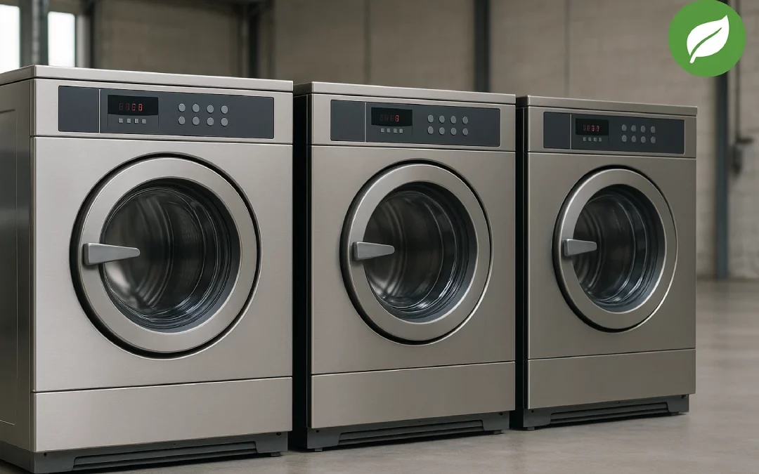 tres lavadoras industriales
