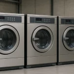 tres lavadoras industriales