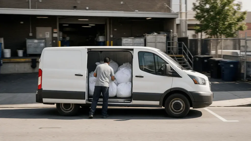 Recogida y entrega de lavandería para empresas